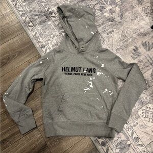 Helmut Lang Paint Splatter Hoodie